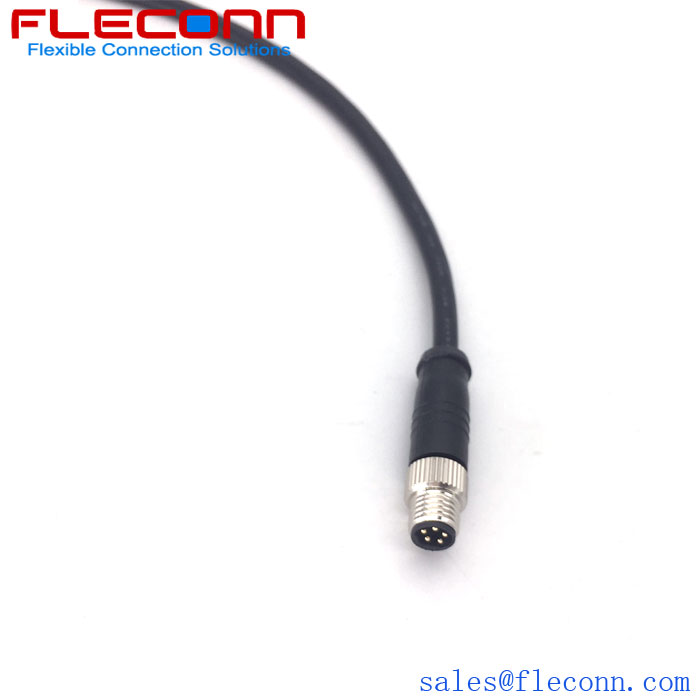 M8 4 Pin Male Connector Cable