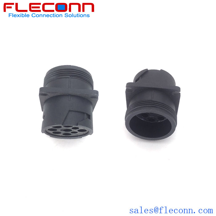 FLECONN can provide customers with connector automotive 9-hole diagnostic interface waterproof connectors for diagnosing connectors, eliminating problems related to assembly and maintenance time.