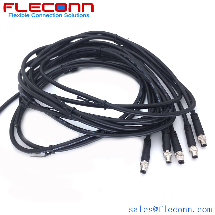 M5 4-Pin Ip67 Molded Waterproof Cable for automation equipment manufacturer