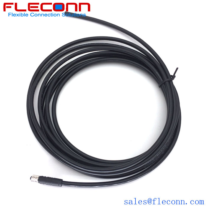M5 Cable 4-Core Round Waterproof Male And Female Connector