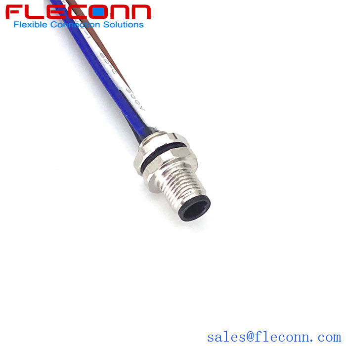 M5 4-Pin Male Front Lock Installation Cable for automation equipment manufacturer