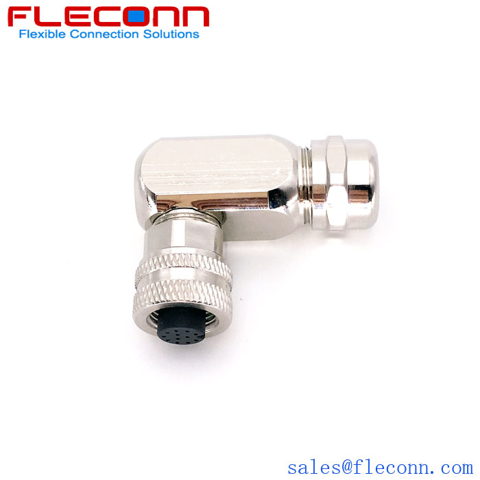 M12 12 Pin male Connector in the company of FLECONN China