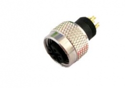 M12 female connectors A-Coding solder molding type 3 4 5 8 10 12 Pins 