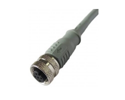 M12 Female Molded Cable,Shielded A-Coding 5 Positions