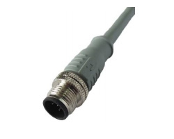 M12 Male Molded Cable,Shielded A-Coding 3 4 5 8 PIns