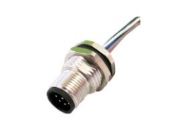 M12 Male circular Sensor Connectors A-Coding 3 4 5 8 10 12 pins waterproof level IP67/68