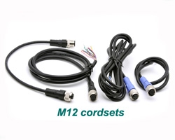 M12 waterproof connector 3 4 5 8 pins and cable assembly supplier