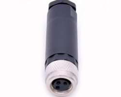 M8 Female Connector Plastic Shell FIeld Installation Type